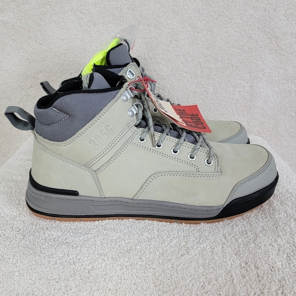 Hard Yakka Mens 3056 Gray Lace Zip Steel Cap Safety Boot Sz 14 NEW - Picture 1 of 14
